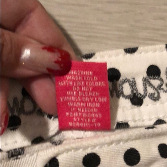 White denim shirts with black polka dots Sz 1 - Picture 6 of 7